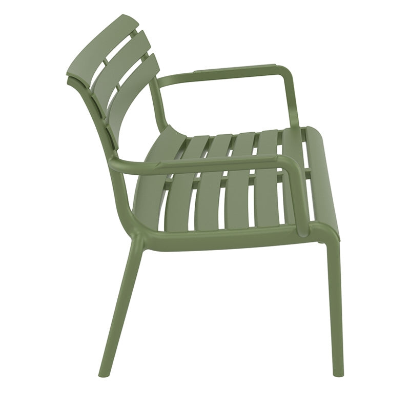 PARIS ΚΑΝΑΠΕΣ OLIVE GREEN ΠΟΛ/ΝΙΟΥ 116x70x75