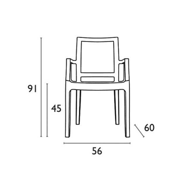 ARTHUR CLEAR TRANSP. ΠΟΛΥΘΡΟΝΑ 56x60x91