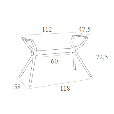 AIR ΒΑΣΗ WHITE MEDIUM ΠΟΛ/ΝΙΟΥ 118x58x72,5