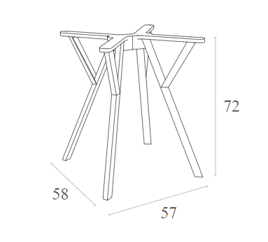 MAX BASE WHITE SMALL POLYURETHANE 57x58x72