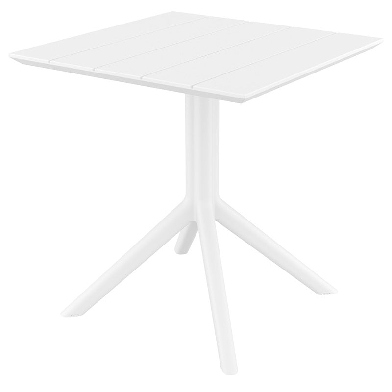 PARIS WHITE ΤΡΑΠΕΖΙ ΠΟΛ/ΝΙΟΥ 70x70x74