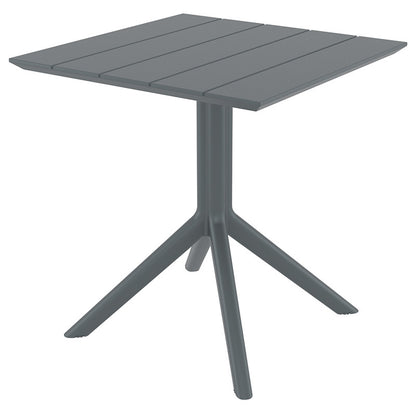 PARIS DARK GREY ΤΡΑΠΕΖΙ ΠΟΛ/ΝΙΟΥ 70x70x74