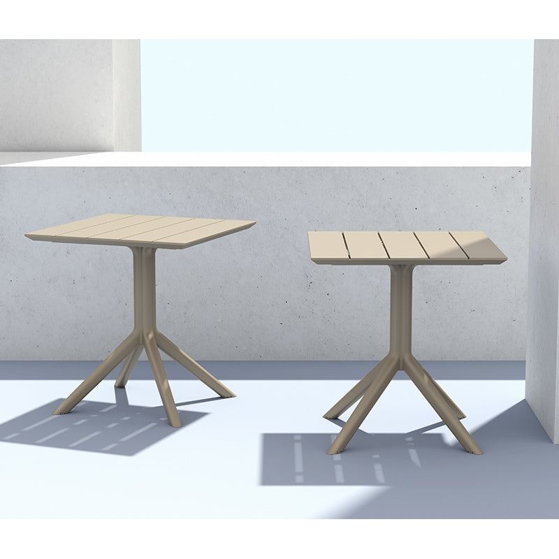 PARIS TAUPE ΤΡΑΠΕΖΙ ΠΟΛ/ΝΙΟΥ 70x70x74