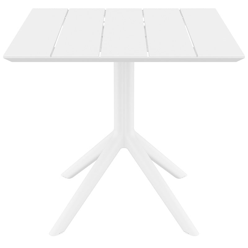 PARIS WHITE ΤΡΑΠΕΖΙ ΠΟΛ/ΝΙΟΥ 80x80x74
