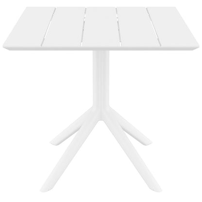 PARIS WHITE ΤΡΑΠΕΖΙ ΠΟΛ/ΝΙΟΥ 80x80x74