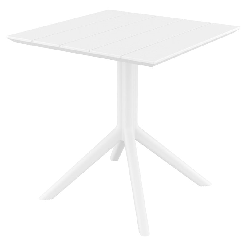 PARIS WHITE ΤΡΑΠΕΖΙ ΠΟΛ/ΝΙΟΥ 80x80x74
