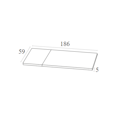 FIJI ΣΤΡΩΜΑ POLYESTER BEIGE 59x186x5