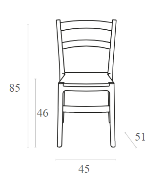 TIFFANY WHITE ΚΑΡΕΚΛΑ ΠΟΛ/ΝΙΟΥ 45x51x85