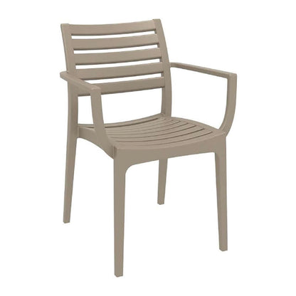 Σετ Τραπεζαρίας 7 Τμχ Vegas-Artemis Taupe 100x180/220x75