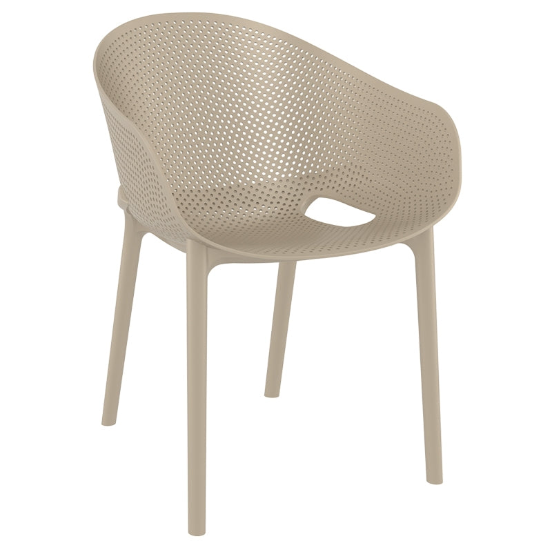 Σετ Τραπεζαρίας 7 Τμχ Vegas-Sky Pro Taupe 100x180/220x75