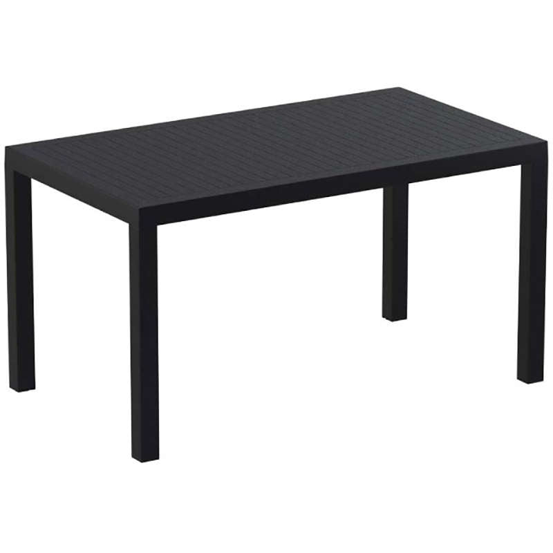Σετ Τραπεζαρίας 5 Τμχ Ares-Loft Black 140x80x75