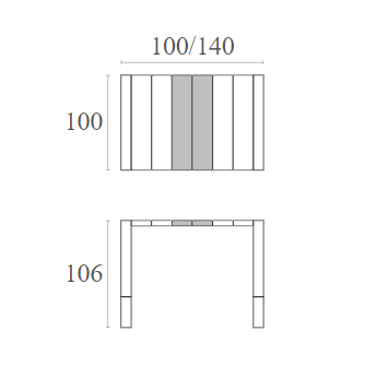 VEGAS BAR TAUPE ΕΠΕΚΤ. ΠΟΛ/ΝΙΟΥ 100x100/140εκ