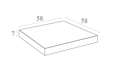 MONACO ΜΑΞΙΛΑΡΙ ΚΑΘΙΣΜΑΤΟΣ 58x58x7