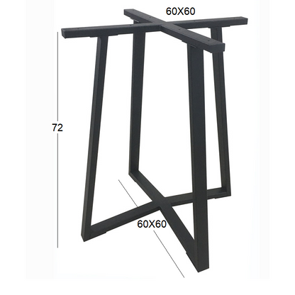 BISTRO ΒΑΣΗ ΜΕΤΑΛΛΙΚΗ ΜΕ ΡΕΓ/ΡΟΥΣ ΜΑΥΡΗ 60x60x72