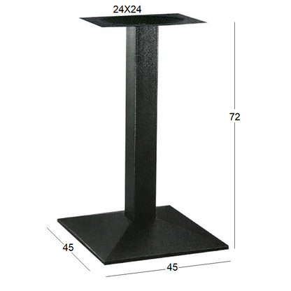 LIMA (Π/Ρ) ΒΑΣΗ ΜΕΤΑΛΛΙΚΗ ΜΕ ΡΕΓ/ΡΟΥΣ ΜΑΥΡΗ 45x45x72
