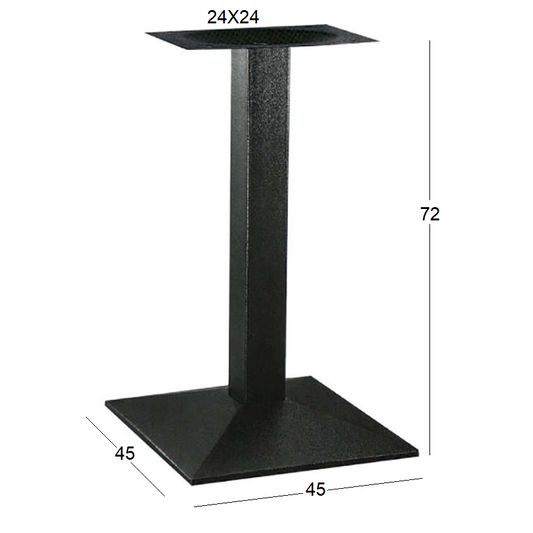LIMA (Π/Ρ) ΒΑΣΗ ΜΕΤΑΛΛΙΚΗ ΜΕ ΡΕΓ/ΡΟΥΣ ΜΑΥΡΗ 45x45x72