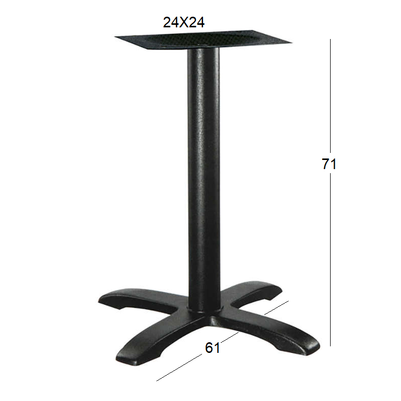 ASTOR 4ΝΥΧΗ (Π/Ρ) ΒΑΣΗ ΜΑΝΤΕΜΙ ΜΕ ΡΕΓ/ΡΟΥΣ ΜΑΥΡΗ 61x61x71