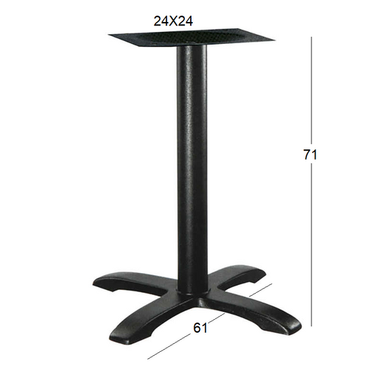 ASTOR 4ΝΥΧΗ (Π/Ρ) ΒΑΣΗ ΜΑΝΤΕΜΙ ΜΕ ΡΕΓ/ΡΟΥΣ ΜΑΥΡΗ 61x61x71