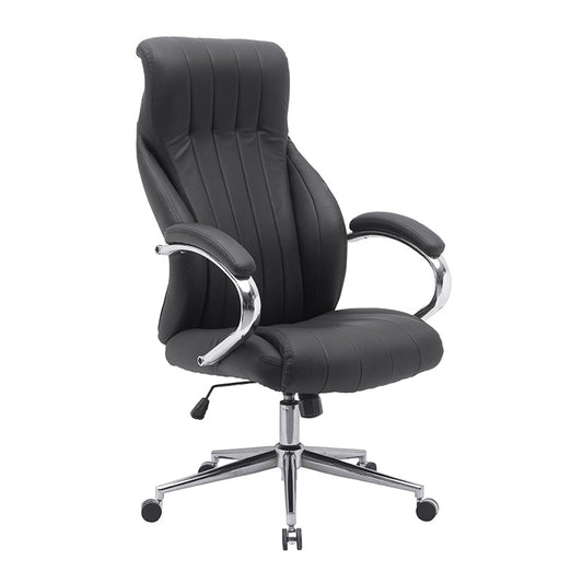 A8960 ΜΑΥΡΗ ΠΟΛΥΘΡΟΝΑ ΓΡΑΦΕΙΟΥ 65X72X49-120/58-129εκ.