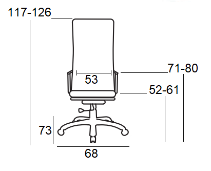 A4550 ΜΑΥΡΗ ΠΟΛΥΘΡ./ΜΕ ΥΠΟΠΟΔΙΟ 68X73X52-117/61-126εκ.