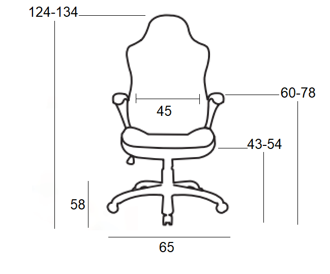 A6100-R ΜΑΥΡΟ/ΚΟΚΚΙΝΟ ΠΟΛΥΘΡΟΝΑ GAMING 65X58X43-124/54-134εκ.