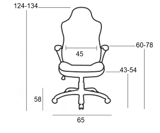 A6100-R ΜΑΥΡΟ/ΚΟΚΚΙΝΟ ΠΟΛΥΘΡΟΝΑ GAMING 65X58X43-124/54-134εκ.