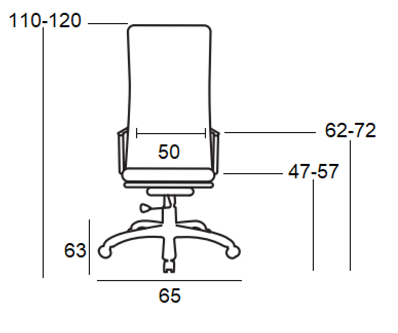 A7600 ΜΑΥΡΟ MESH/PU ΠΟΛΥΘΡΟΝΑ ΓΡΑΦΕΙΟΥ 65Χ63Χ47-110/57-120εκ.