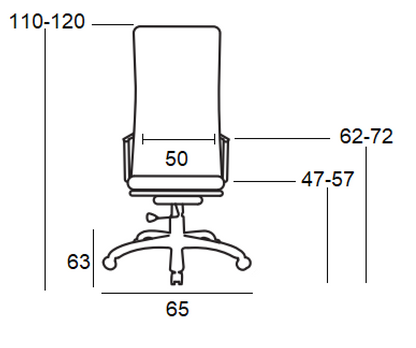 A7600 ΜΑΥΡΟ MESH/PU ΠΟΛΥΘΡΟΝΑ ΓΡΑΦΕΙΟΥ 65Χ63Χ47-110/57-120εκ.
