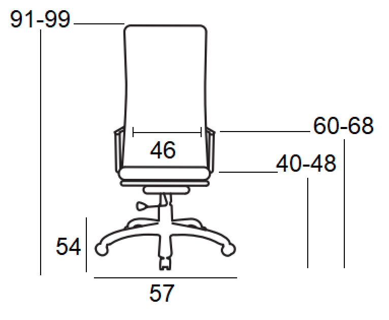 A9880 ΜΑΥΡO MESH ΠΟΛΥΘΡΟΝΑ ΓΡΑΦΕΙΟΥ 57X54X40-91/48-99εκ.