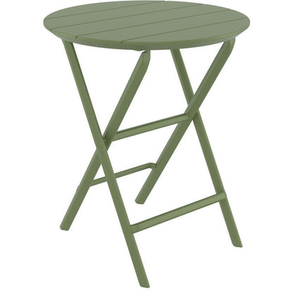 HELEN OLIVE GREEN ΤΡΑΠΕΖΙ ΠΤΥΣ/ΝΟ ΠΟΛ/ΝΙΟΥ Φ60x74