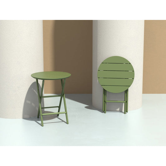 HELEN OLIVE GREEN ΤΡΑΠΕΖΙ ΠΤΥΣ/ΝΟ ΠΟΛ/ΝΙΟΥ Φ60x74