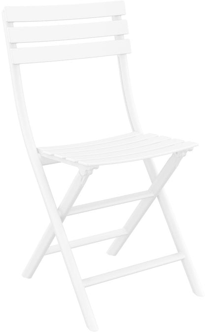 HELEN FOLDING WHITE POLYPROPYLENE CHAIR 42x47x83