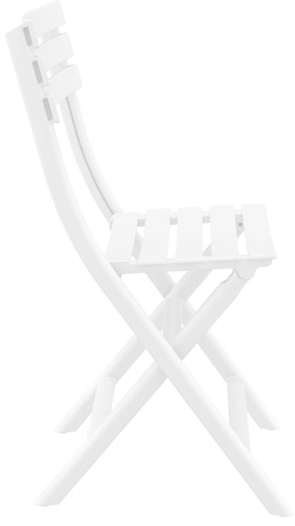 HELEN FOLDING WHITE POLYPROPYLENE CHAIR 42x47x83