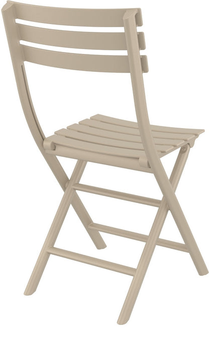 HELEN FOLDING CHAIR TAUPE POLYPROPYLENE 42x47x83