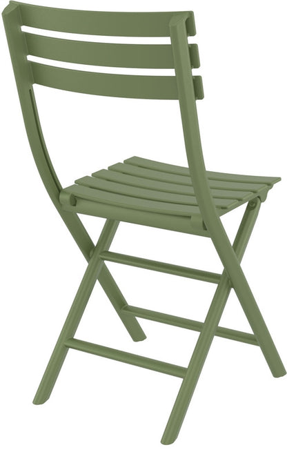 HELEN FOLDING OLIVE GREEN POLYPROPYLENE CHAIR 42x47x83