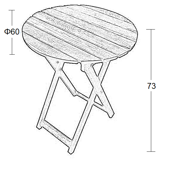 ΠΗΧΑΚΙ ΚΑΡΥΔΙ ΤΡΑΠΕΖΙ ΟΞΥΑΣ ΠΤΥΣΣ/ΝΟ Φ60x73