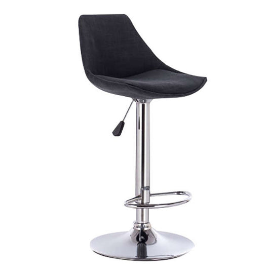 Σκαμπό Μπαρ 2 Τμχ Bar88 Black/Grey Ύφασμα 38x46x105