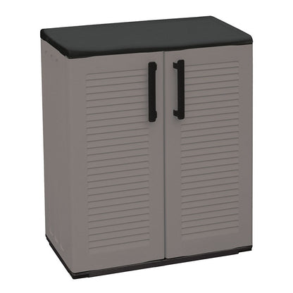 PLASTIC WARDROBE ITALY TWO-DOOR 1 SHELF 68x37x84