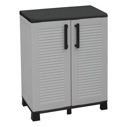 PLASTIC WARDROBE ITALY TWO-DOOR 1 SHELF 68x37x90