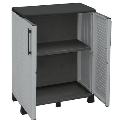 PLASTIC WARDROBE ITALY TWO-DOOR 1 SHELF 68x37x90