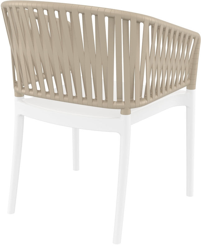 PORTOFINO WHITE/TAUPE ΠΟΛΥΘΡΟΝΑ ΠΟΛ/ΝΙΟΥ 58x58x80