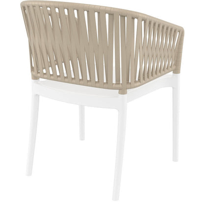 PORTOFINO WHITE/TAUPE ΠΟΛΥΘΡΟΝΑ ΠΟΛ/ΝΙΟΥ 58x58x80