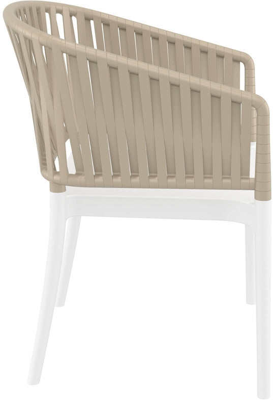 PORTOFINO WHITE/TAUPE ΠΟΛΥΘΡΟΝΑ ΠΟΛ/ΝΙΟΥ 58x58x80
