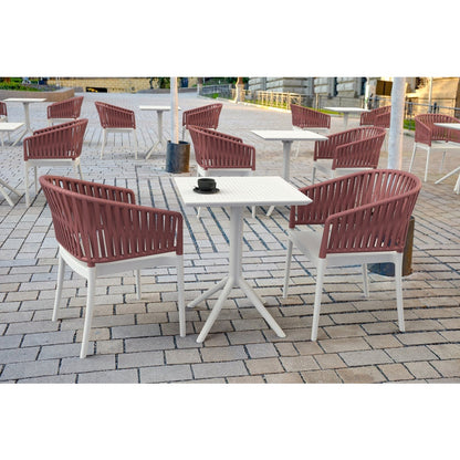 PORTOFINO WHITE/MARSALA ΠΟΛΥΘΡΟΝΑ ΠΟΛ/ΝΙΟΥ 58x58x80