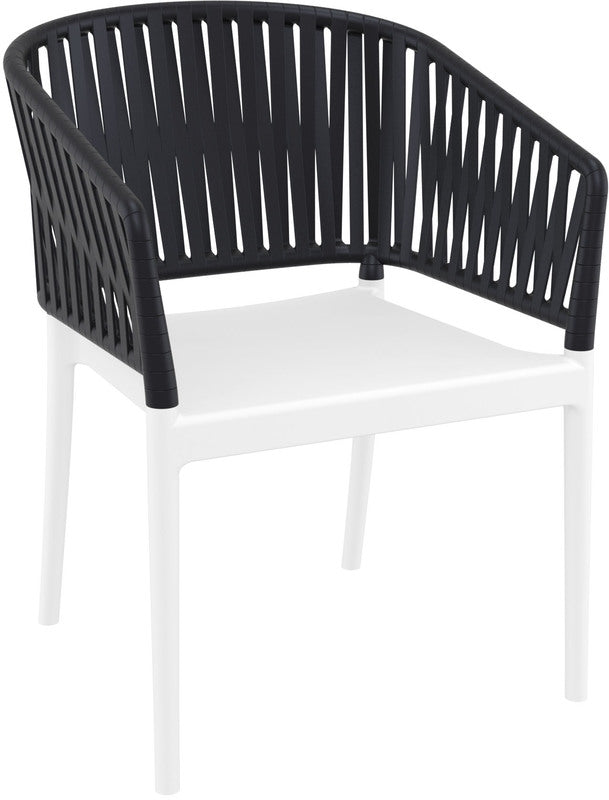 PORTOFINO WHITE/BLACK ΠΟΛΥΘΡΟΝΑ ΠΟΛ/ΝΙΟΥ 58x58x80
