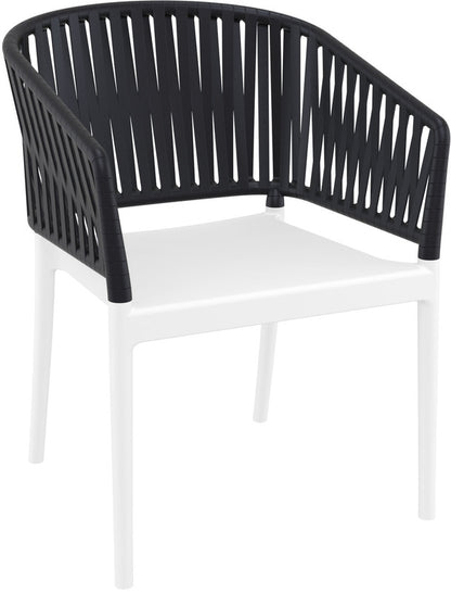 PORTOFINO WHITE/BLACK ΠΟΛΥΘΡΟΝΑ ΠΟΛ/ΝΙΟΥ 58x58x80