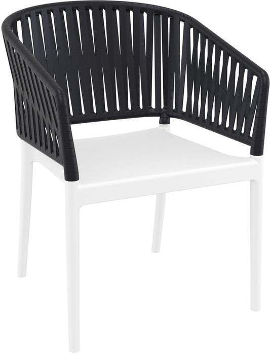 PORTOFINO WHITE/BLACK ΠΟΛΥΘΡΟΝΑ ΠΟΛ/ΝΙΟΥ 58x58x80