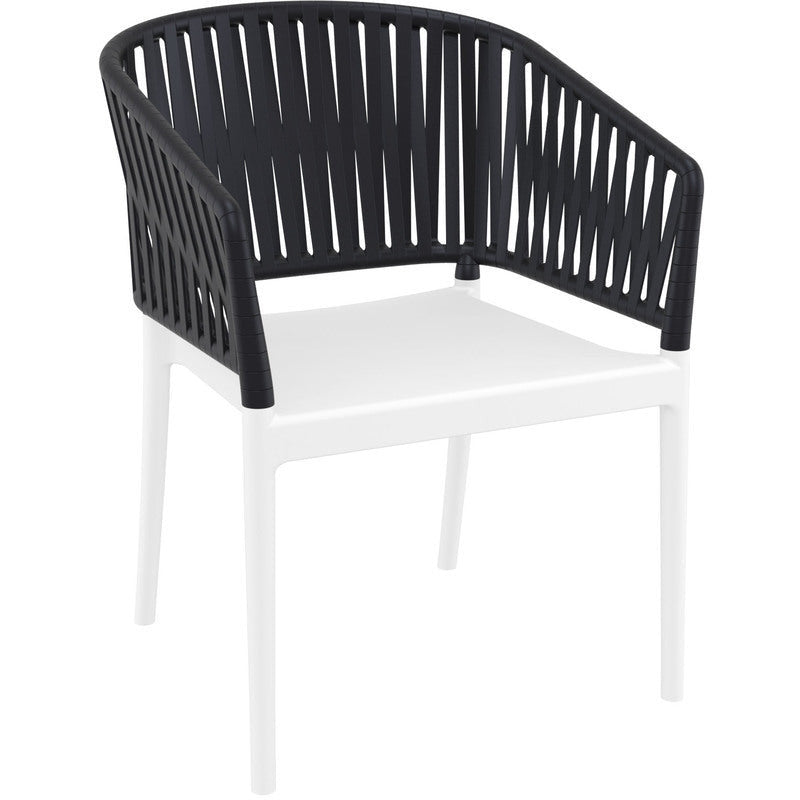 PORTOFINO WHITE/BLACK ΠΟΛΥΘΡΟΝΑ ΠΟΛ/ΝΙΟΥ 58x58x80