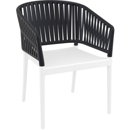 PORTOFINO WHITE/BLACK ΠΟΛΥΘΡΟΝΑ ΠΟΛ/ΝΙΟΥ 58x58x80