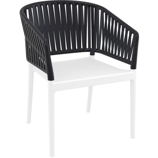 PORTOFINO WHITE/BLACK ΠΟΛΥΘΡΟΝΑ ΠΟΛ/ΝΙΟΥ 58x58x80